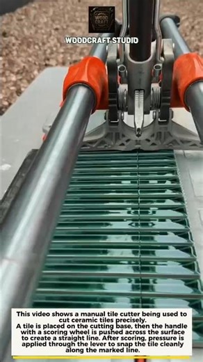 Powerful Tile Cutter in Action – Perfect Precision Cuts #DIY #Construction #Tools
