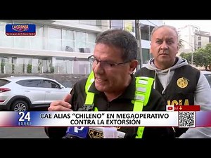 ¡Golpe a la extorsión! Capturan a alias ‘Chileno’ en megaoperativo
