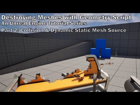 Unreal Engine Destructible Meshes with Geometry Script Part 3: Dynamic Destruction Position