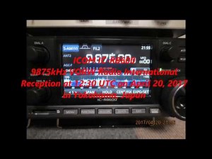 ICOM IC-R8600 9875kHz VORW Radio International