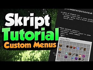 Minecraft Skript Tutorial: Custom Menu/GUI | Minehut (September 2019)