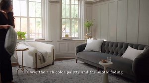 Loloi Magnolia Home by Joanna Gaines Gigi Collection GIG-02 Ivory/Blue 7'-10" x 10' Area Rug