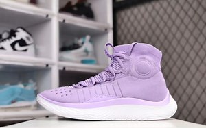 安德玛Under Armour Curry 4 Flotro"Grey高帮室内文化休闲运动篮球鞋，经典又能打,库里4复刻升级版！