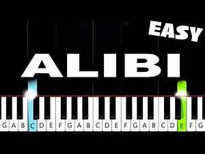 SEVDALIZA - ALIBI FT. PABLLO VITTAR & YSEULT - EASY Piano Tutorial