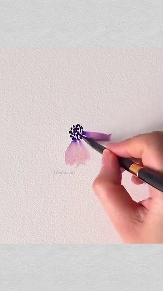 8.2K views · 190 reactions | Easy Watercolor Flower | blue.lisart.art | Facebook