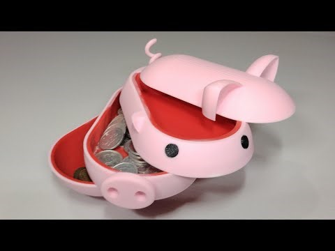 豚のスライス貯金箱