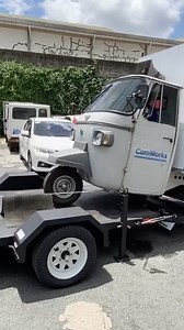 Hitchpro on Instagram: "Had to retro fit an electric winch By REESE Towpower on the Trailer to assist in loading up the Piaggio ape....as it’s rear heavy so it has a tendency to wheelie on a steep angle......Test load and road test success👍 #hitchprotrailers #proudlyphilippinemade🇵🇭 #propertrailerparts #quality"