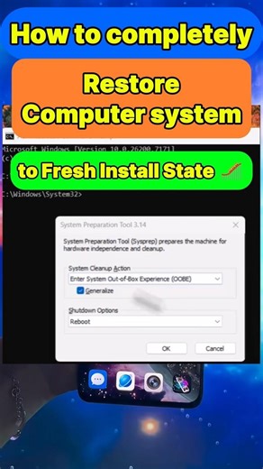 How to completely restore your Computer system to Fresh Install State #pctips #computertips #windows