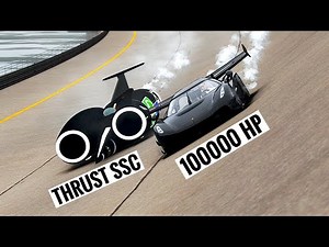 100000 HP Koenigsegg Jesko Black Devil vs Thrust SSC at Special Stage Route X