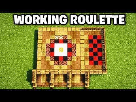 Minecraft Working Roulette Table Tutorial - How to Build a Working Roulette Table in Minecraft