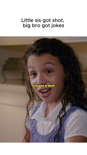 His little sister literally got shot, and big brother is somehow still cracking jokes.