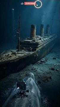 A Dolphin with a GoPro Explores the Sunken Titanic 😱🐬 #GoProPOV #Titanic