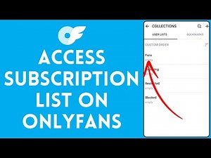How to Access Subscription List on Onlyfans 2024 | Onlyfans Tutorial