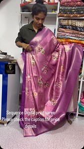 2K views · 4 comments | Sequence digital print saree just @1750+...