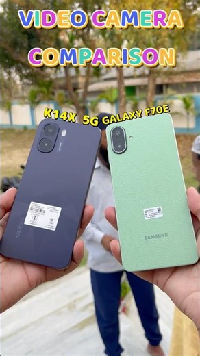 Oppo K14x 5G Vs Samsung Galaxy F70e 5G Video Camera Comparison 🔥