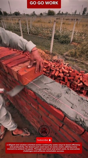 Manual Brick Installation Using Cement Mortar Technique