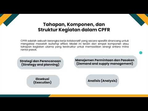 PRESENTASI MATERI COLLABORATIVE PLANNING, FORECASTING AND REPLENISHMENT - KELOMPOK 1