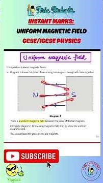 Instant Marks | Uniform Magnetic Field | GCSE/IGCSE Physics 2025 Past Paper #physics #magneticfield