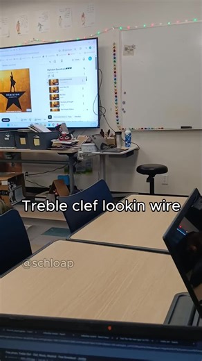 Treble clef lookin wire 🥀 #wire #musictheory #hamilton #fyp | hamilton
