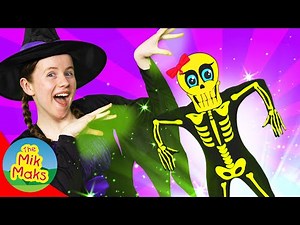 Silly Skeleton Shuffle | Halloween Songs | The Mik Maks