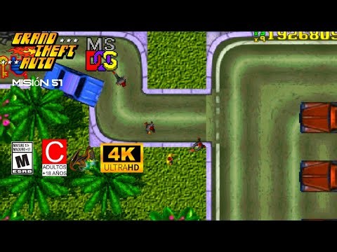 Grand Theft Auto MS DOS Mission 51 (Magic Dosbox) (4K,60 FPS)