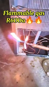 7.5K views · 19 reactions | Flammable gas R6OOa  always safety first to repair 藺‍ #r600a #flammable #gas #refrigerator #refrigerant #hvac #sop #prosedur #work #technician #engineering | Bintang Teknik Pgk | Facebook