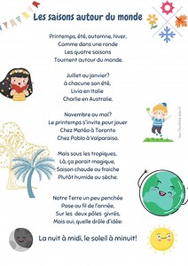 Les saisons autour du monde - French for kids
