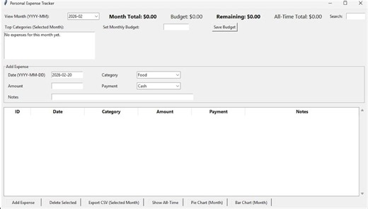 Personal Expense Tracker Desktop App | Windows Budget Software (CSV Export) - Etsy.de