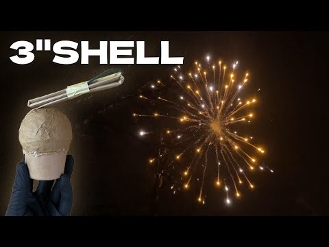 Making a 3Inch Orange and White Firework Shell