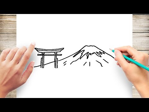 How to Draw Mt Fuji Step by Step