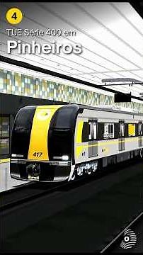 OpenBVE: EMU SERIES 400 in PINHEIROS! Yellow Line 4 #ohama #train #openbve