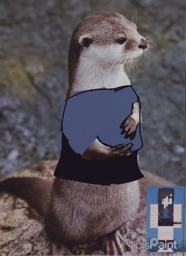 Funneh the Otter :) {Krew speed draw}#krewreact