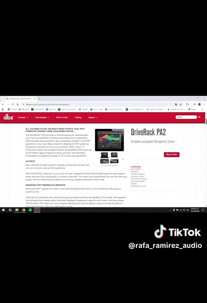 Cómo actualizar el firmware del DBX Driverack PA 2