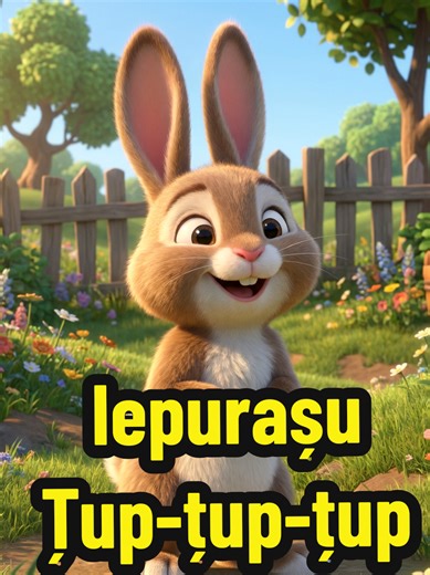 Cântece pentru copii mici în română: Iepurașul Țup-țup-țup