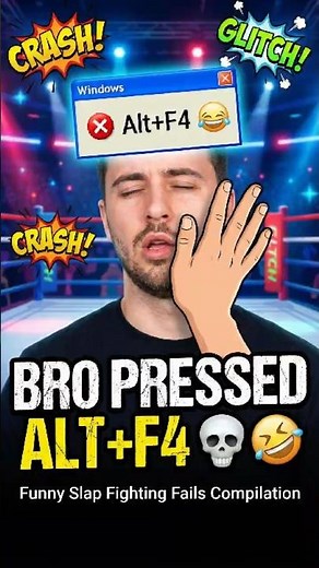 BRO PRESSED ALT+F4 💀🤣 Funny Slap Fighting Fails Compilation #shorts