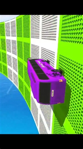 🚌 Crazy Bus Stunts on Impossible Mega Ramps #busstunt #megaramp #shorts