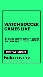Real fans don't wait for the highlights. Sign up now to stream soccer games live on Hulu Live TV. | Hulu