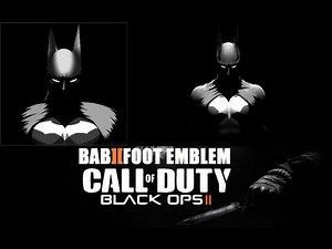 COD Black Ops 2 Emblem Tutorial - Batman