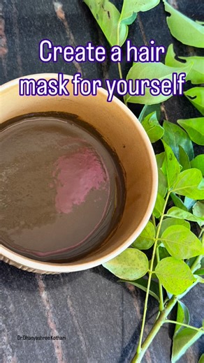Dr. Dhanyashree Kothari on Instagram: "Amla and curry leaves make a great combo for hair care! Mix extracted curry leaf juice with amla powder. For the detailed preparation and procedure, check out our YouTube video. This paste can help cool and soothe the scalp #dhanyas_healthyhive #ayurvedic #ayurvedahealth #vaidya #health"