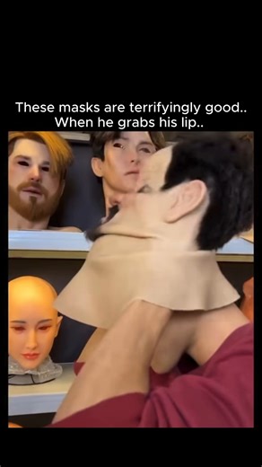 Nice Dog on Instagram: "Silicone masks have gotten so realistic that we are, objectively, living in a low budget Mission: Impossible subplot and everyone is just pretending that’s normal.. Modern high end silicone masks are made from ''platinum cure silicone'' the same material used in medical prosthetics.. Unlike old rubber or latex masks, silicone is translucent, which means light passes through it the way it does through real human skin.. That translucency lets artists layer pigments, freckle