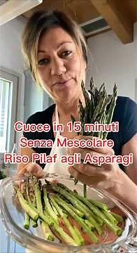 Cooks in 15 minutes without stirring Asparagus Pilaf Rice #asparagus #rice #rice