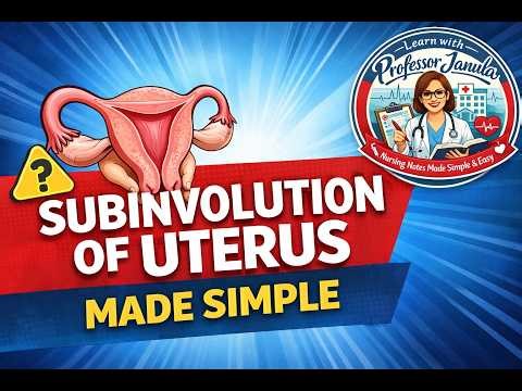 Subinvolution of Uterus Made Simple | Easy Nursing Explanation