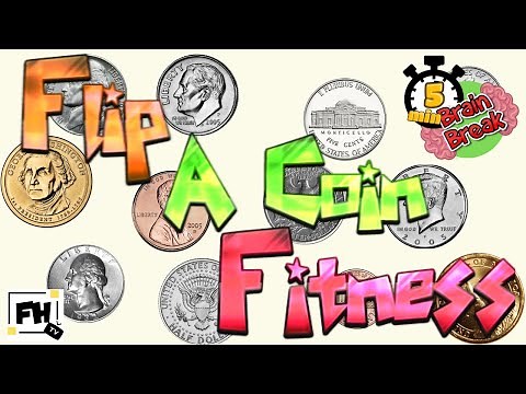 Flip a Coin Brain Break Workout | Heads or Tails Fitness | PE Distance Learning