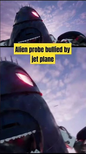 Alien probe bullied by jet plane #memes #dreamworks #animation #animatedmovie