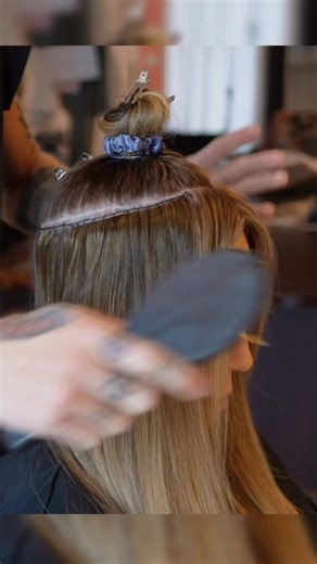 Grey on Instagram: "You actually can wear your hair up AND fill in the front hairline with extensions, but several factors contribute to that being a successful install. Depending on your hair texture and density, I am allotted a certain number of wefts (17-20 grams ea) per row, and that can mean 4-6 wefts per row. That weight needs to be evenly distributed to avoid too much weight on your row. For you as the client, you can absolutely wear your hair up. However, that does not mean your hair can