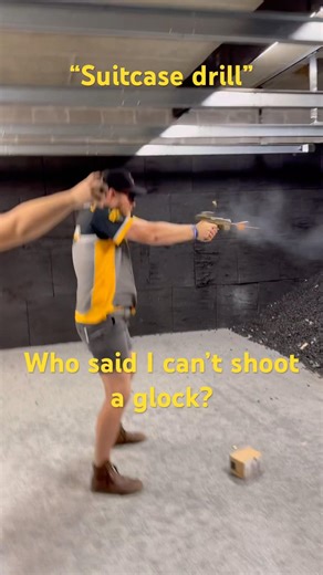 “Suitcase drill” Glock 19X USPSA shooting concealed