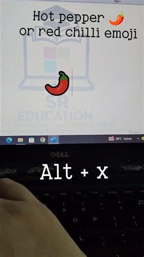 Add the hot pepper 🌶️ emoji in MS Word using a quick shortcut! ⚡🌶️ #trendingshorts #emojishortcut