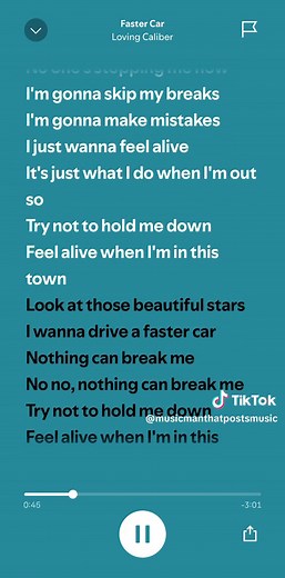 Faster Car Lyrics by Loving Caliber