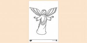 Angel Colouring Sheet