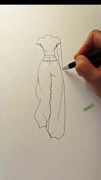 Simple Line Drawings: Use Toilet Paper to Draw a Beautiful Girl in a Blue Cheongsam!